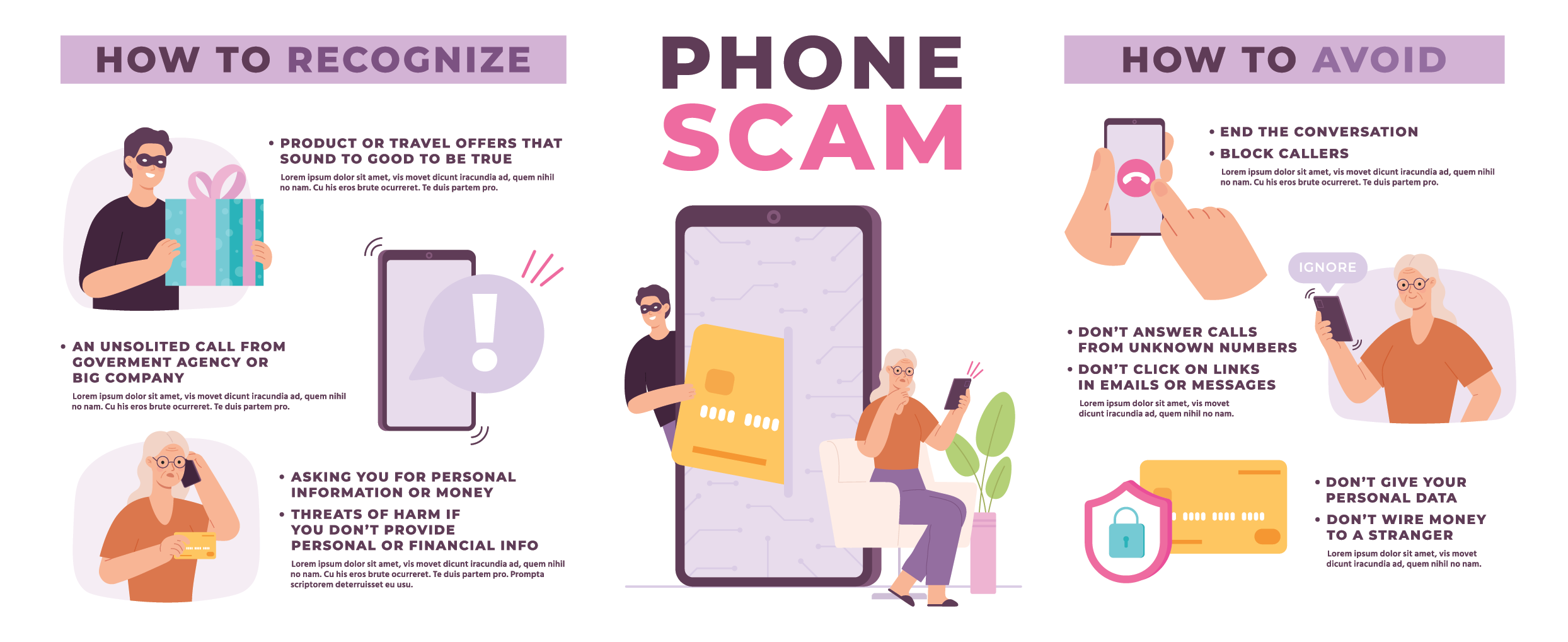 Tips to avoid be scammed by phone
